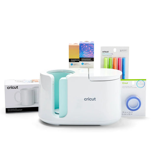 Cricut Mug Press + Essentials Materials Bundle - Underwood Distributing Co.