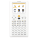 NumWorks graphing calculator with color screen, scientific keypad, and math application icons.