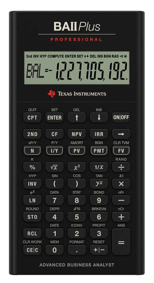 Open Box BA II Plus Professional Financial Calculator - Underwood Distributing Co.
