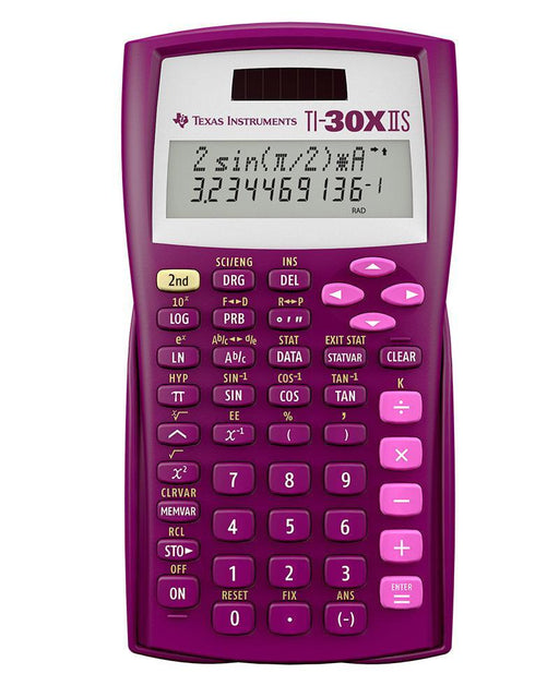 Open-Box TI-30XIIS Scientific Calculator - Raspberry - Underwood Distributing Co.