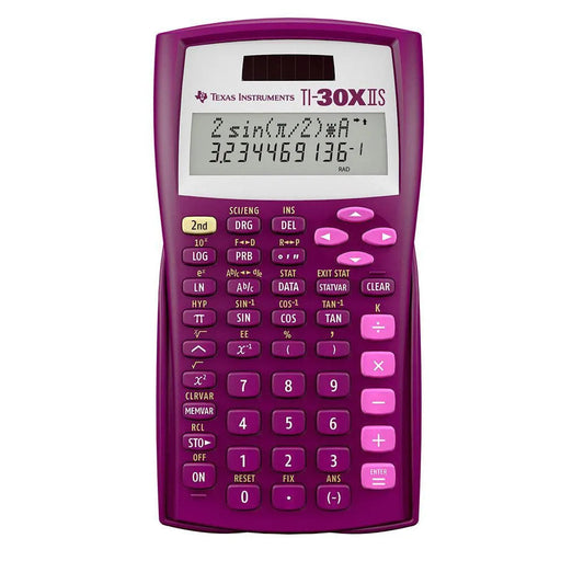 Open-Box TI-30XIIS Scientific Calculator - Raspberry - Underwood Distributing Co.