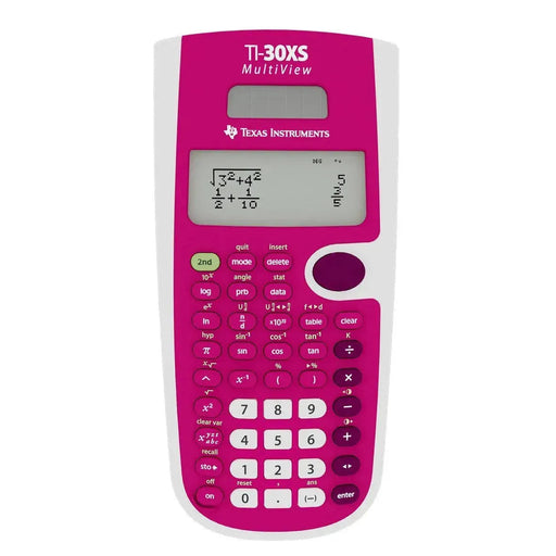 TI-30XS MultiView Scientific Calculator - Pink - Underwood Distributing Co.
