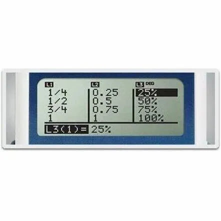 TI-34 MultiView scientific calculator display with math calculations, sold by Underwood Distributing Co.