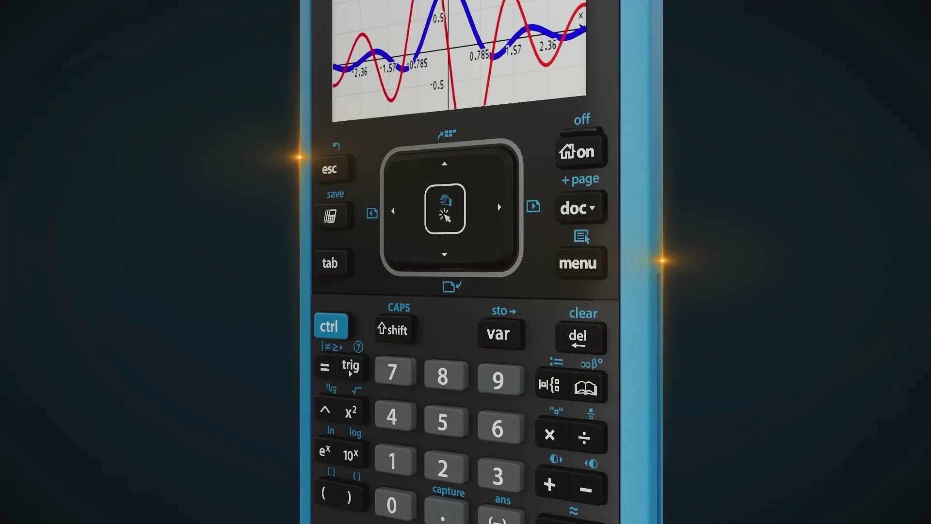 Load video: TI-Nspire CX II CAS Handheld Graphing Calculator