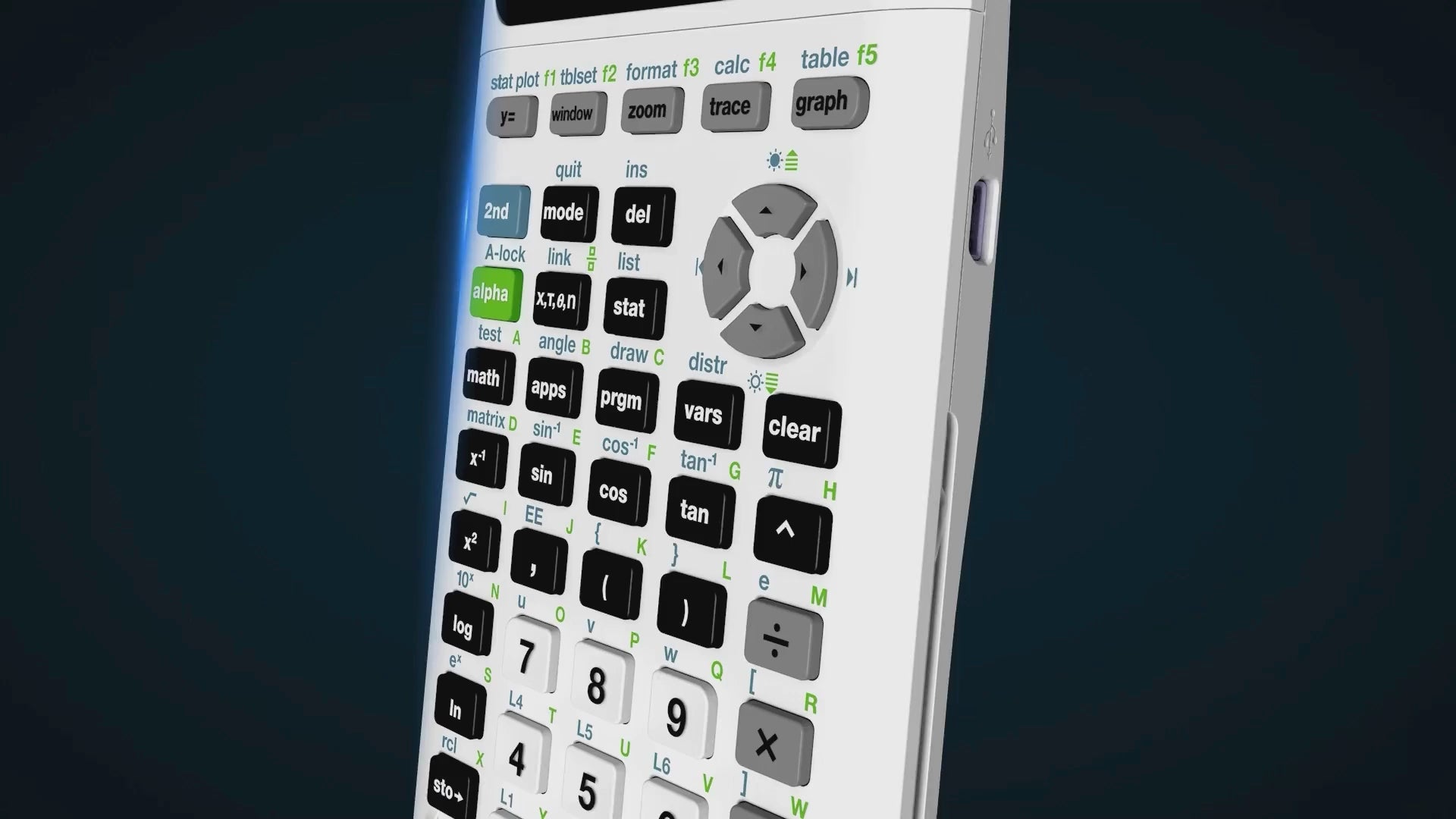 Load video: Ti-84 Plus CE Python Graphing Calculator - White (Crisp Calculations)