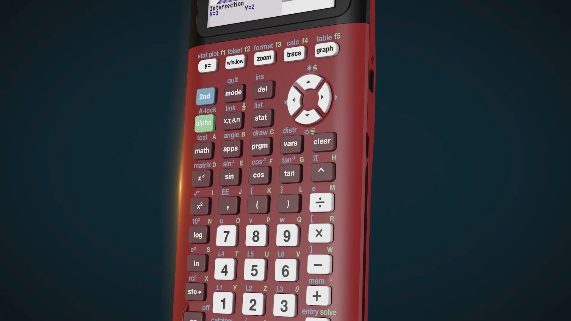 Load video: Ti-84 Plus CE Python Graphing Calculator - Radical Red