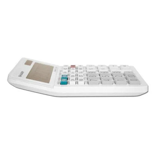 Sharp EL-330WB 10-digit desktop calculator with large buttons, shown at angle