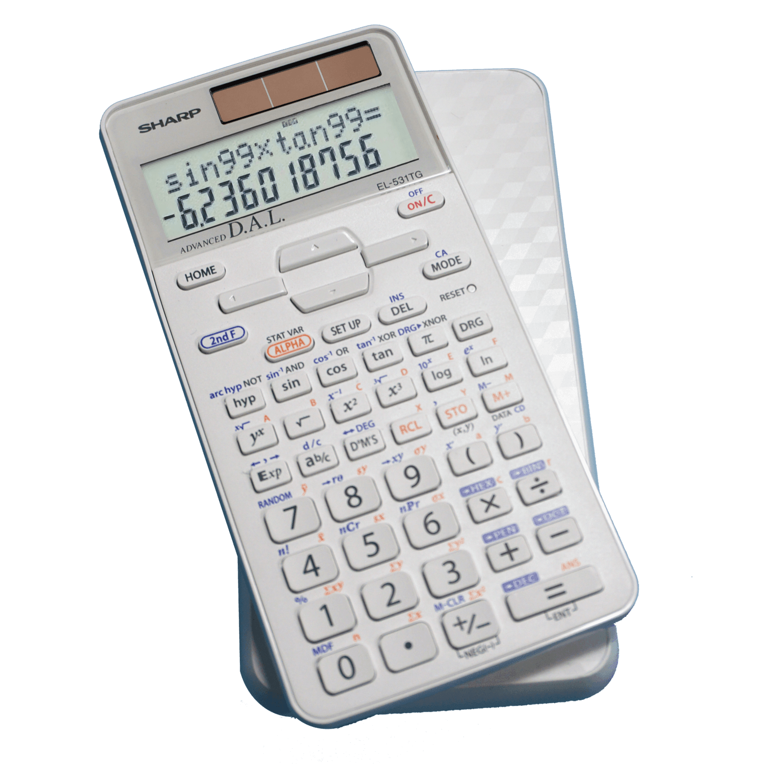 Sharp EL-531TGBDW - Scientific Calculator with 2 Line Display - White - Underwood Distributing Co.