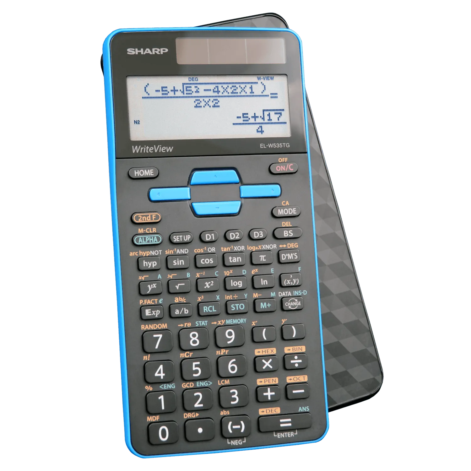 Sharp EL-W535TGBBL scientific calculator with 4-line WriteView display, Underwood Distributing