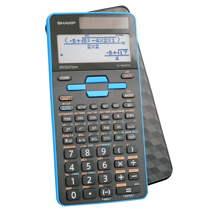 Sharp Write View Display Sharp EL-W535TGBBL - Scientific Calculator with WriteView™ 4 Line Disp