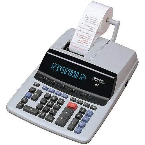 Sharp VX2652H 12-digit heavy-duty commercial printing calculator with paper roll, sold by Underwood Distributing Co.
