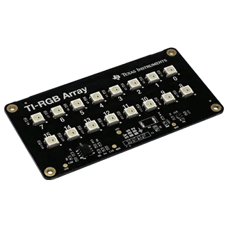 Texas Instruments TI-RGB Array circuit board with 16 LEDs, sold by Underwood Distributing Co.