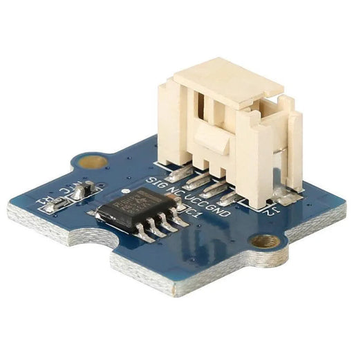 Digital temperature sensor module for electronics, blue PCB with connector, Underwood Distributing Co.