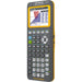 Texas Instruments TI-84 Plus CE Python graphing calculator with colored screen, school property label, available at Underwood Distributing Co.