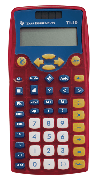 TI-10 Elementary Calculator - Class Pack of 30 - Underwood Distributing Co.