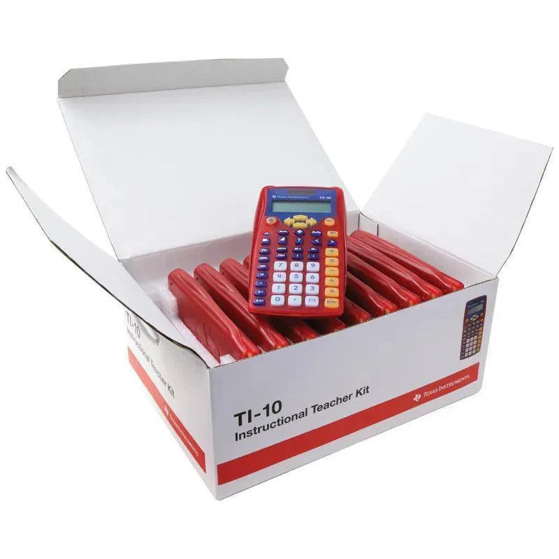 TI-10 Elementary Calculator class pack of 30 in box, Texas Instruments, Underwood Distributing