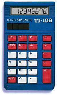 Ti-108 Elementary Calculator - Underwood Distributing Co.