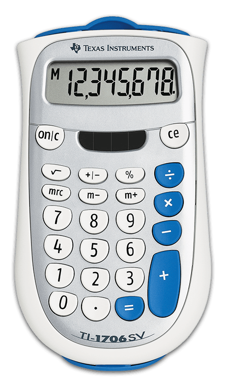 TI-1706 SV Basic Calculator - Underwood Distributing Co.