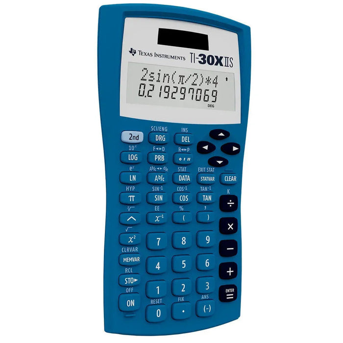 Texas Instruments TI-30XIIS blue scientific calculator from Underwood Distributing Co.