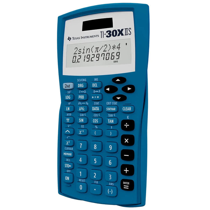 Texas Instruments TI-30XIIS blue scientific calculator from Underwood Distributing Co.