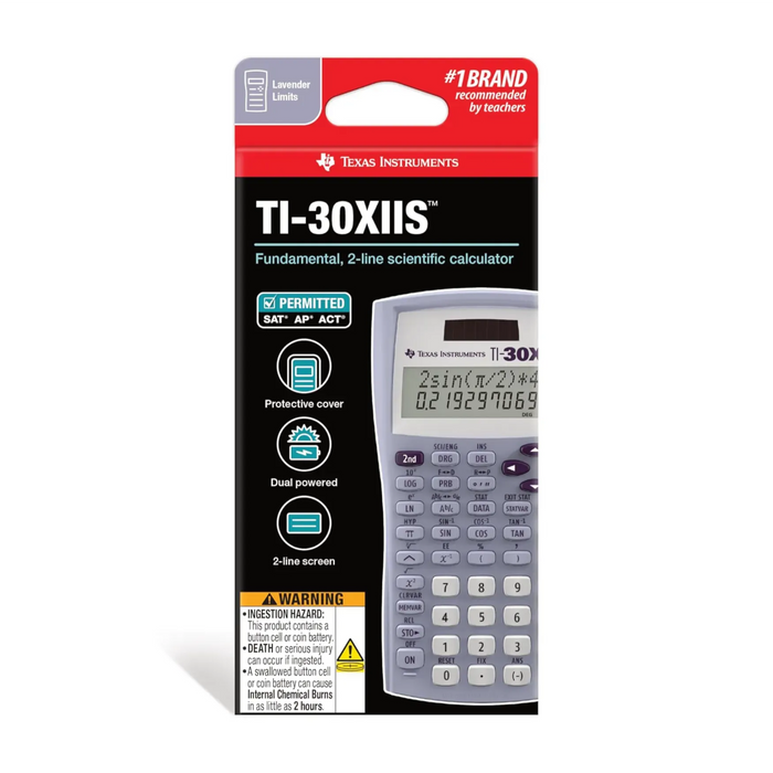 TI-30XIIS Scientific Calculator - Lavender - Underwood Distributing Co.
