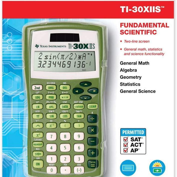 TI-30XIIS Scientific Calculator - Lime Green