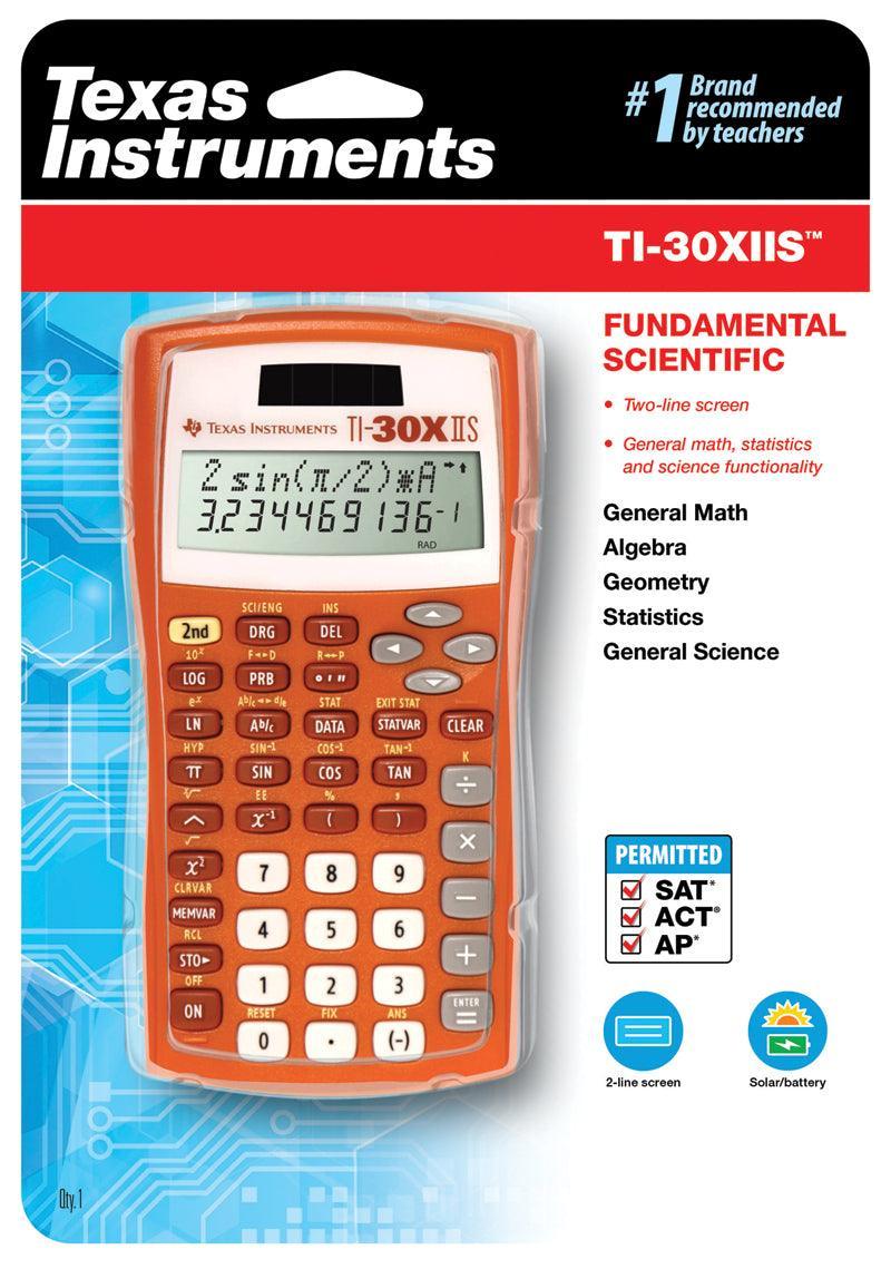 TI-30XIIS Scientific Calculator - Orange - Underwood Distributing Co.