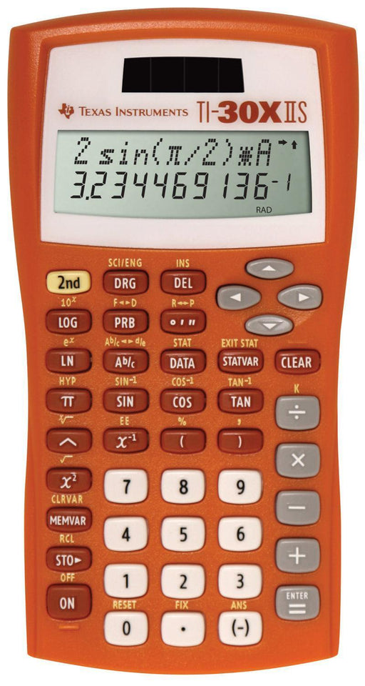 TI-30XIIS Scientific Calculator - Orange - Underwood Distributing Co.