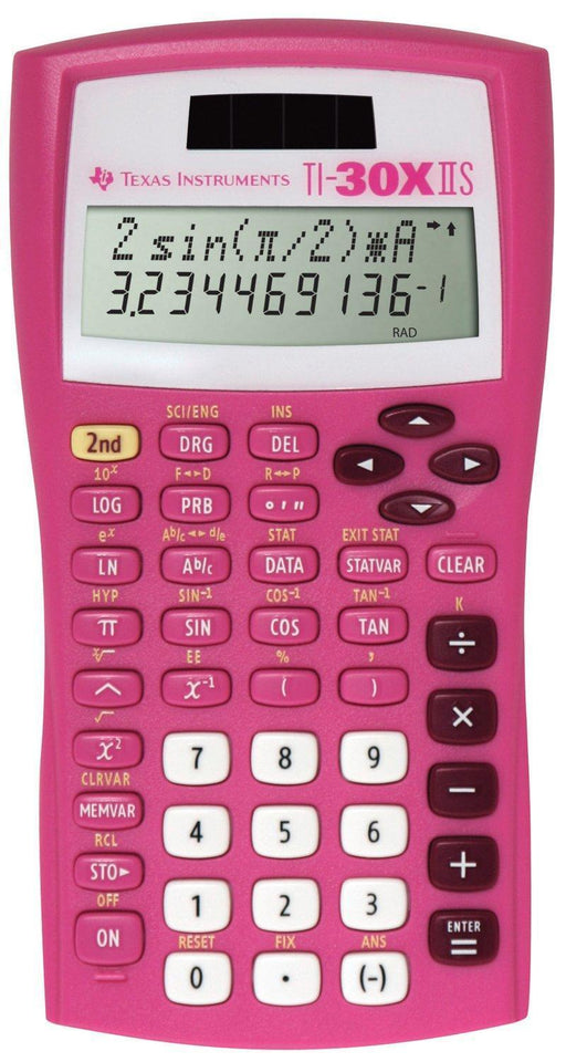 TI-30XIIS Scientific Calculator - Pink - Underwood Distributing Co.