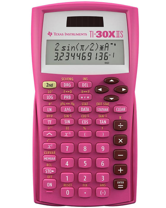 TI-30XIIS Scientific Calculator - Pink - Underwood Distributing Co.