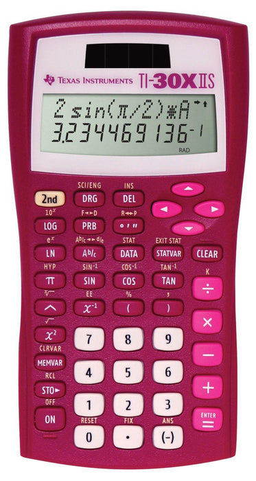 TI-30XIIS Scientific Calculator - Raspberry - Underwood Distributing Co.