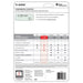 Back packaging of Texas Instruments TI-30XIIS scientific calculator, feature comparison chart, Underwood Distributing Co.