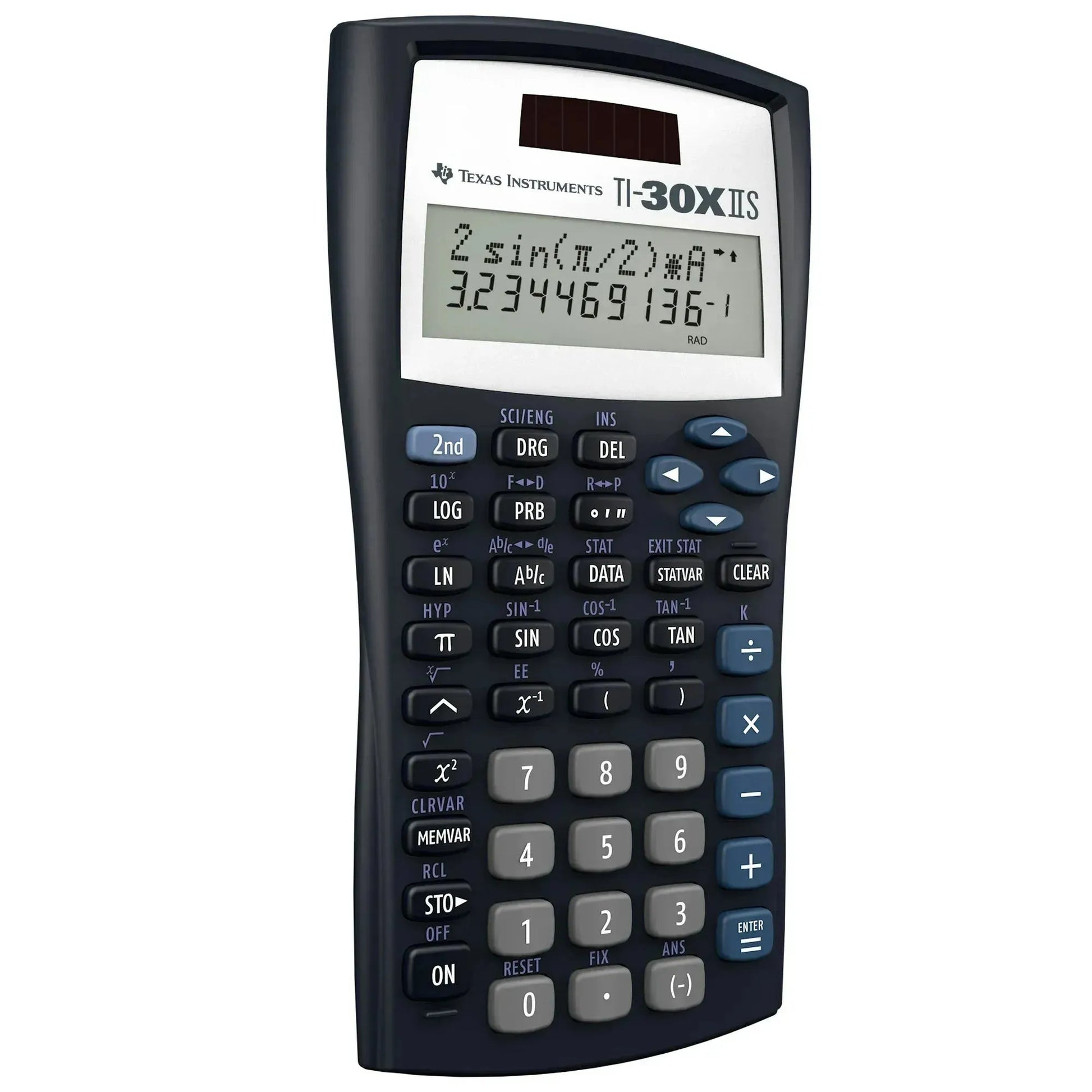 Texas Instruments TI-30XIIS scientific calculator with solar panel, offered by Underwood Distributing Co.