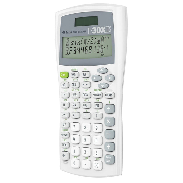 Texas Instruments TI-30XIIS scientific calculator in white from Underwood Distributing Co.