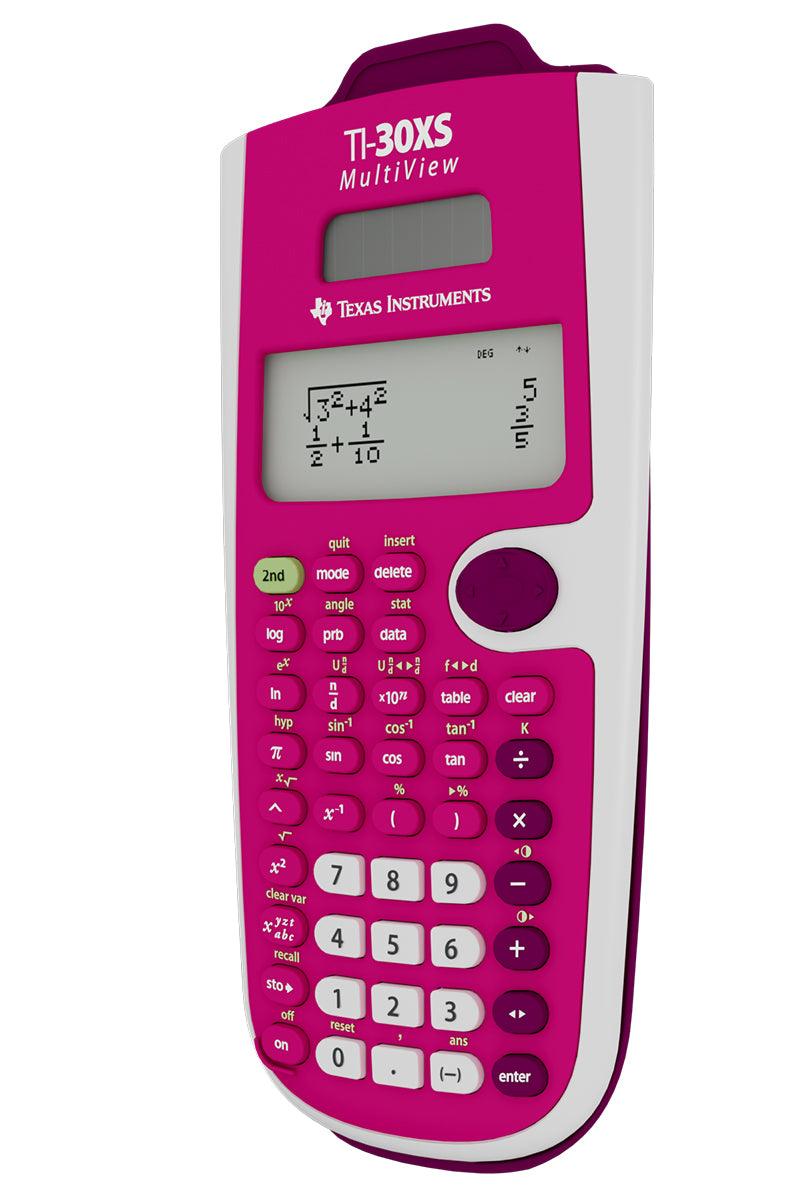 TI-30XS MultiView Scientific Calculator - Pink - Underwood Distributing Co.