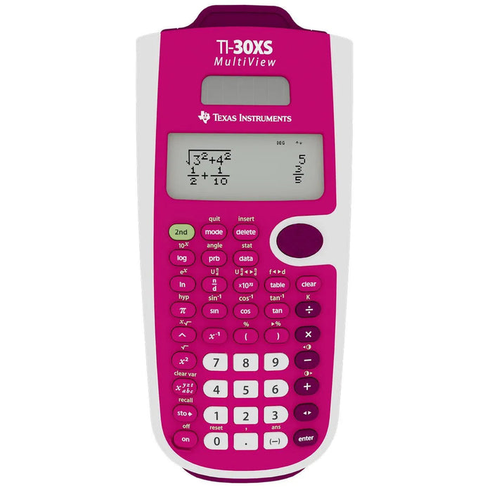 TI-30XS MultiView Scientific Calculator - Pink - Underwood Distributing Co.