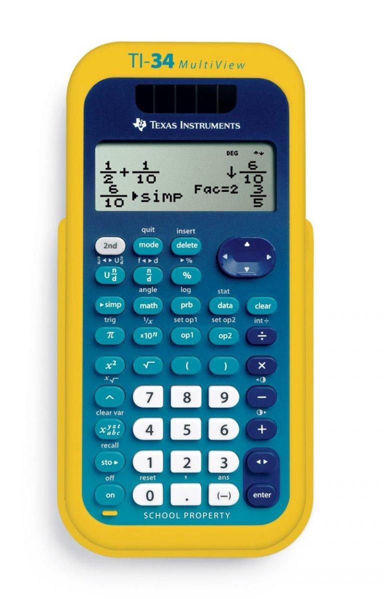 TI-34 MultiView Scientific Calculator EZSpot (Bulk Packaging) - Underwood Distributing Co.