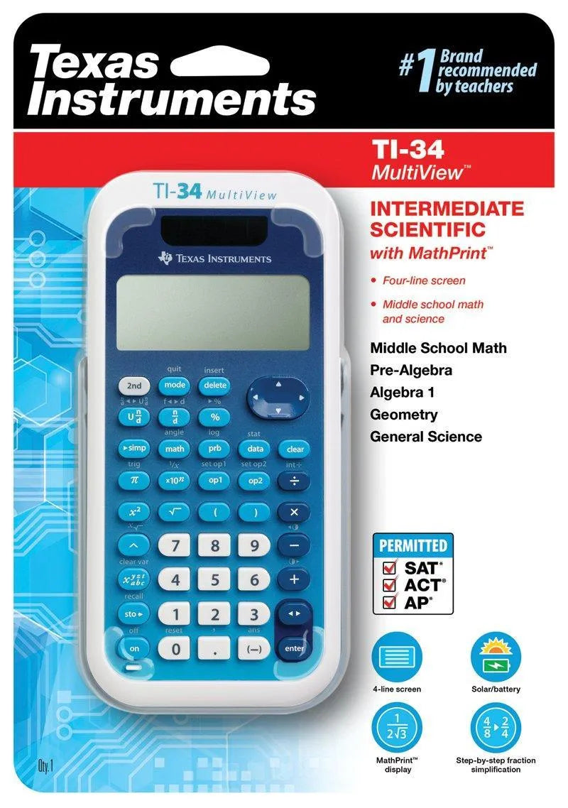 TI-34 MultiView Scientific Calculator - Underwood Distributing Co.