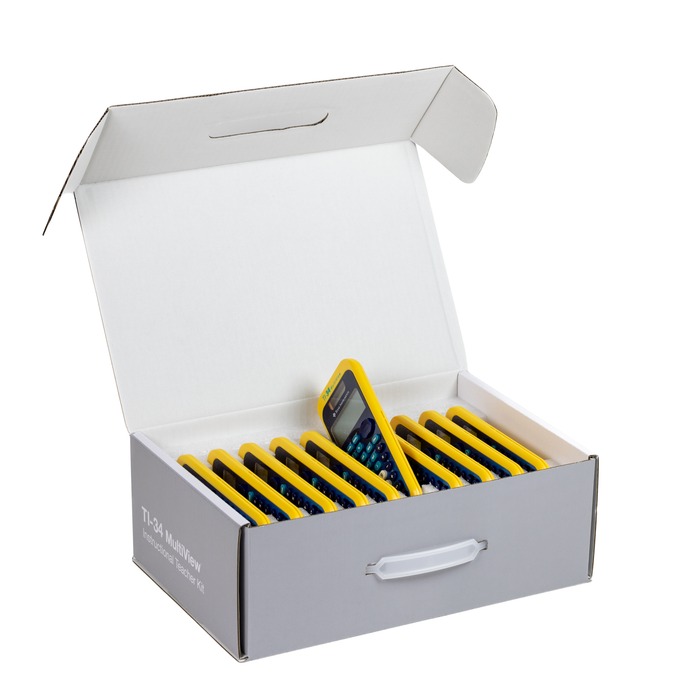 TI-34 MultiView Teacher's Pack of 10 - EZSpot Yellow