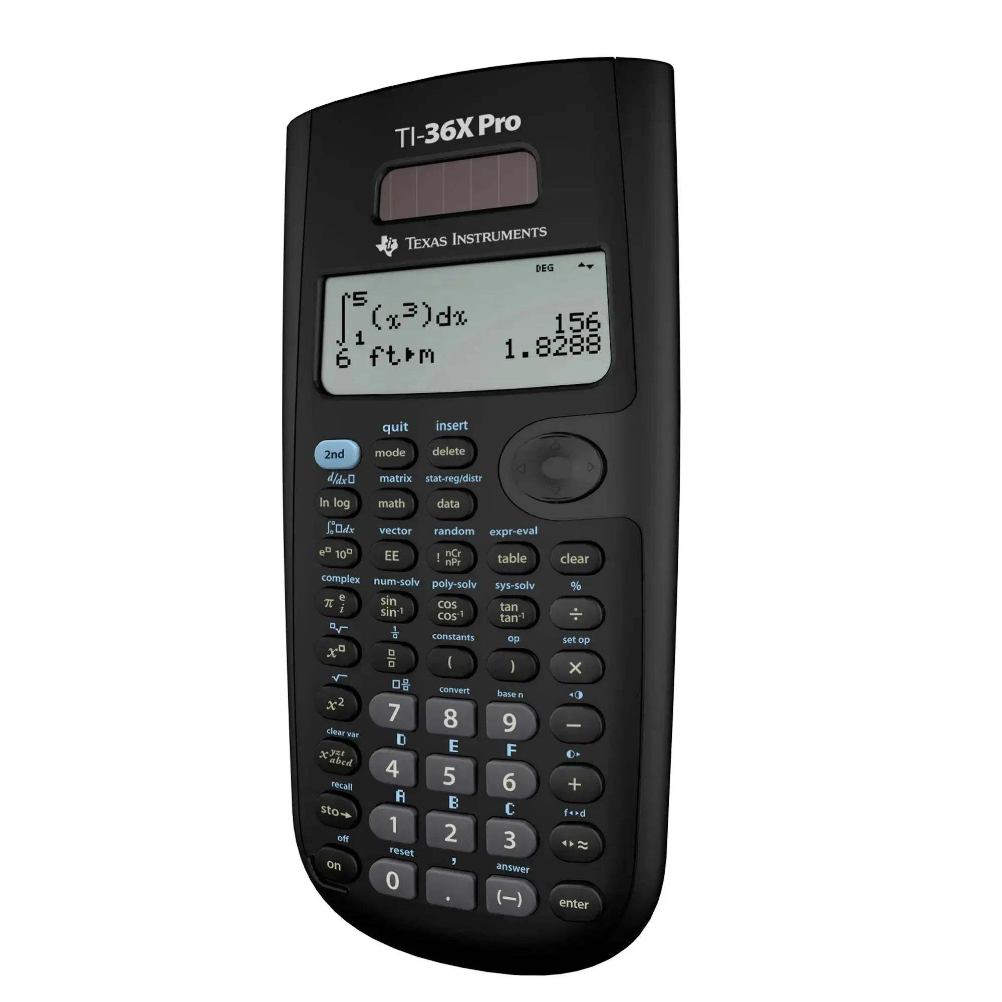 Texas Instruments TI-36X Pro scientific calculator, black, offered by Underwood Distributing Co.