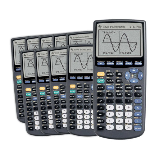 TI-83 Plus Graphing Calculator - Teacher's Pack of 10 - Underwood Distributing Co.