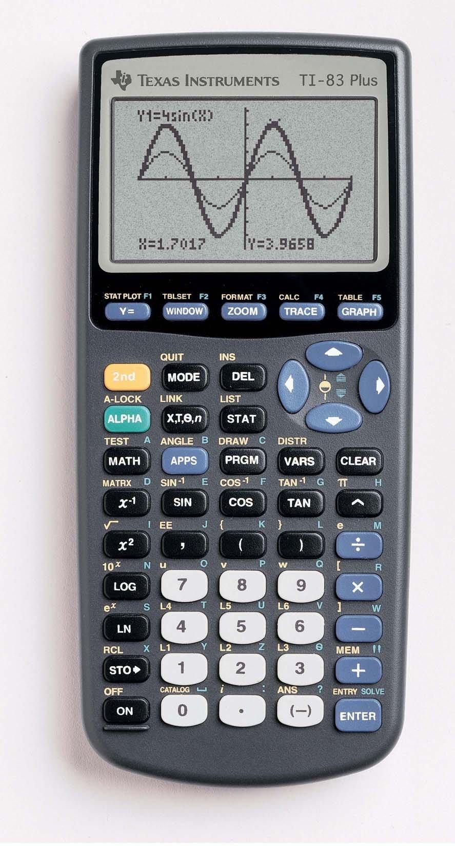 TI-83 Plus Graphing Calculator - Teacher's Pack of 10 - Underwood Distributing Co.
