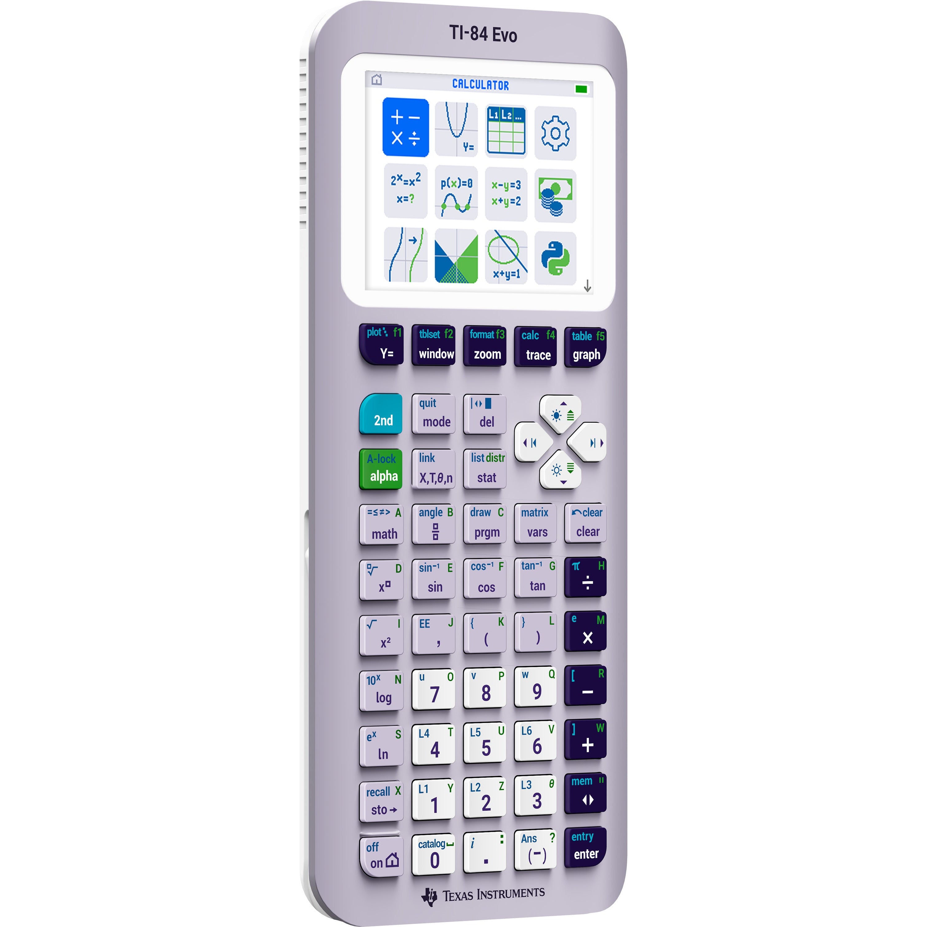 TI-84 Evo Graphing Calculator - Lavender – Underwood Distributing Co.