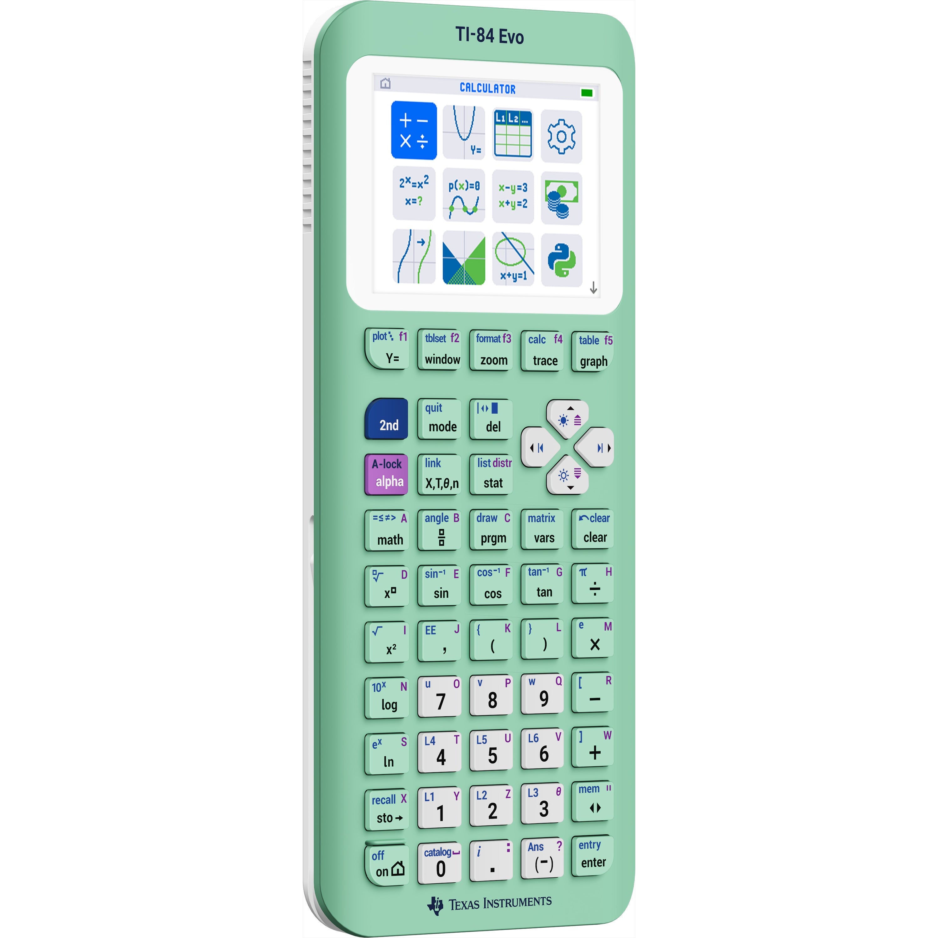 TI-84 Evo Graphing Calculator - Mint – Underwood Distributing Co.