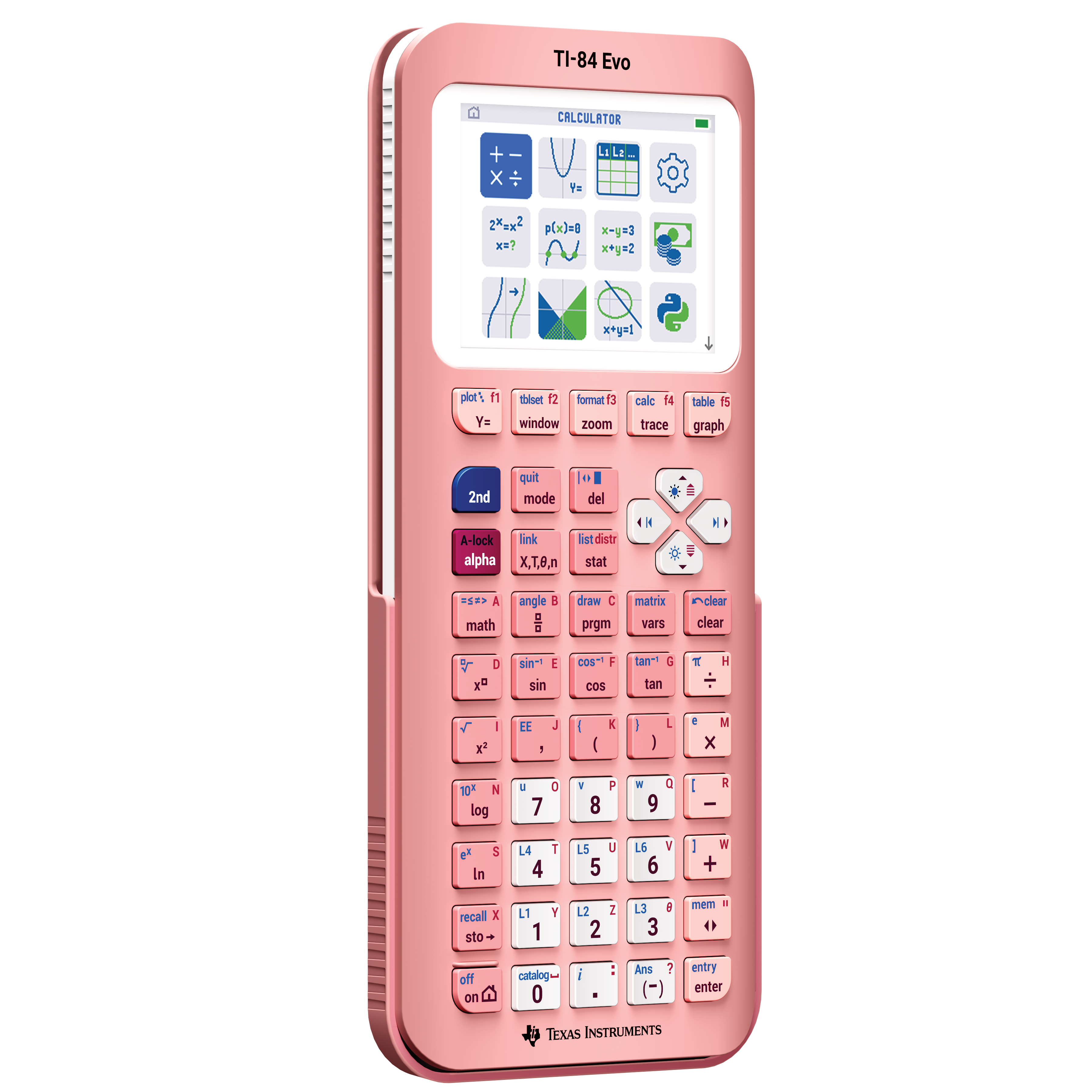 TI-84 Evo Graphing Calculator - Pink - Underwood Distributing Co.