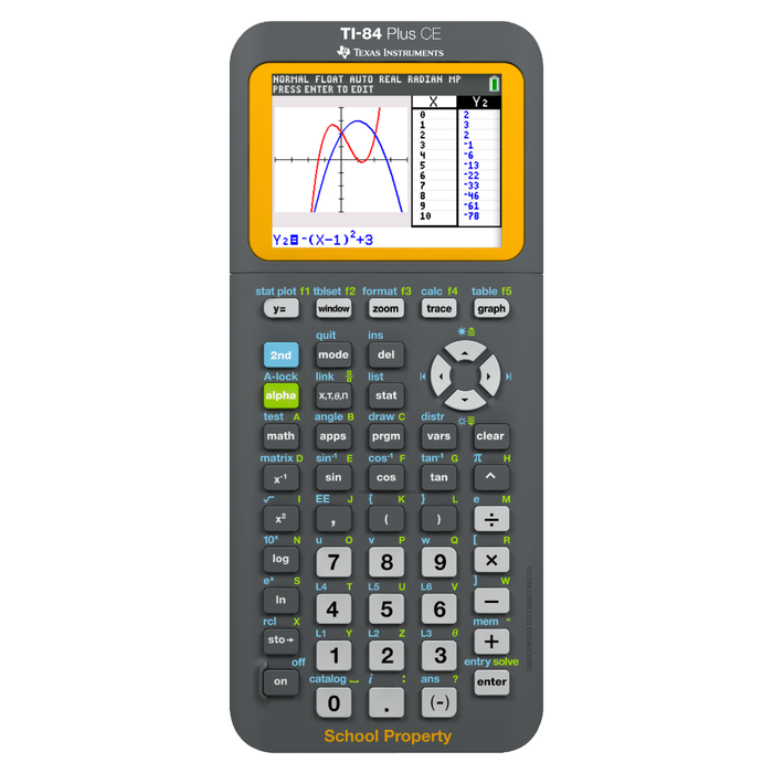 TI-84 Plus CE Graphing Calculator - 10-Pack (EZ-Spot) - Underwood Distributing Co.