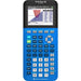 Texas Instruments TI-84 Plus CE Bionic Blue graphing calculator with color graph display, sold by Underwood Distributing Co.