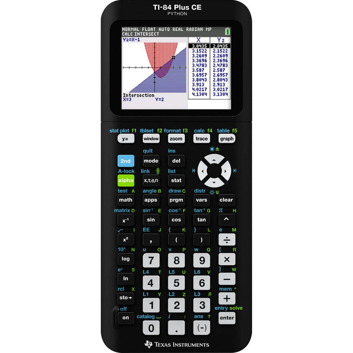 Texas Instruments TI-84 Plus CE Python graphing calculator with color graph display, sold by Underwood Distributing Co.