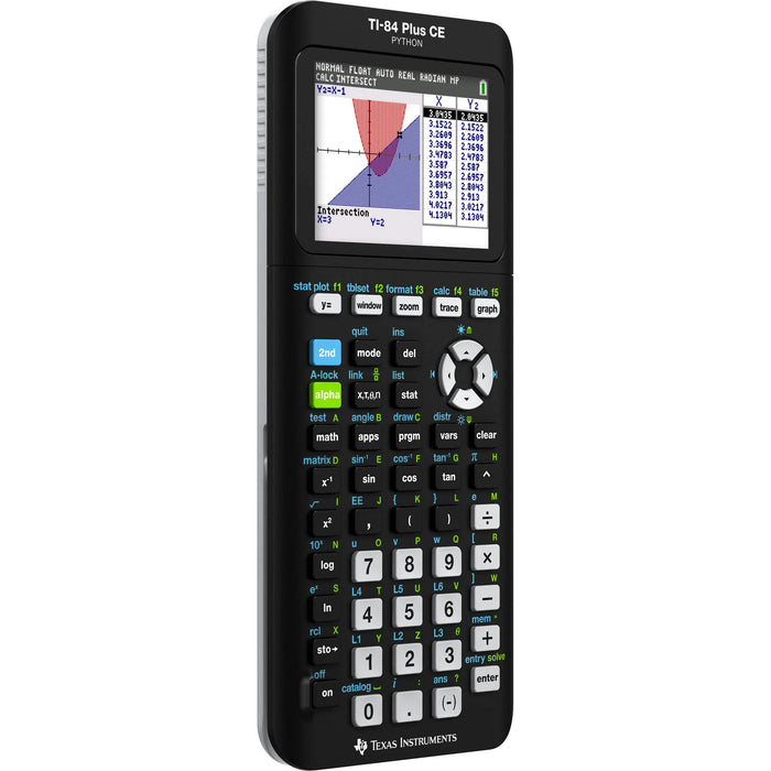 TI-84 Plus CE Python graphing calculator displaying graph screen, from Underwood Distributing Co.