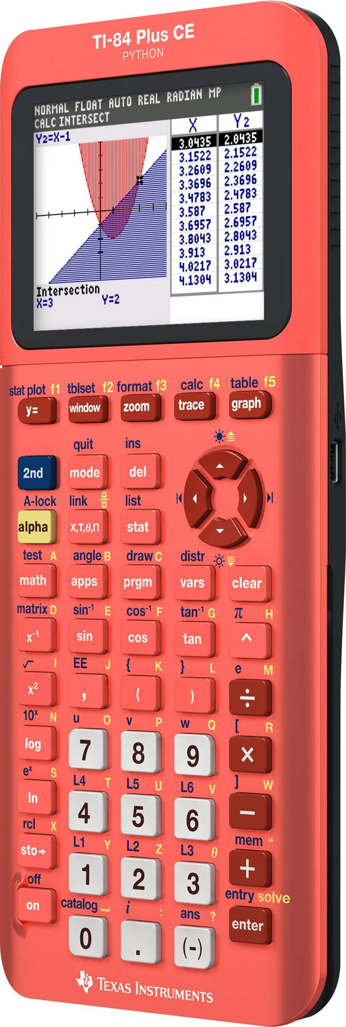 Texas Instruments Ti-84 Plus CE Graphing Calculator - Count on Coral